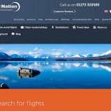 Page d’accueil du site de l’agence Travel Nation, spécialiste des billets tour du monde