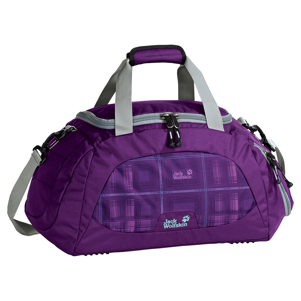 Petit sac de voyage violet de 35 litres
