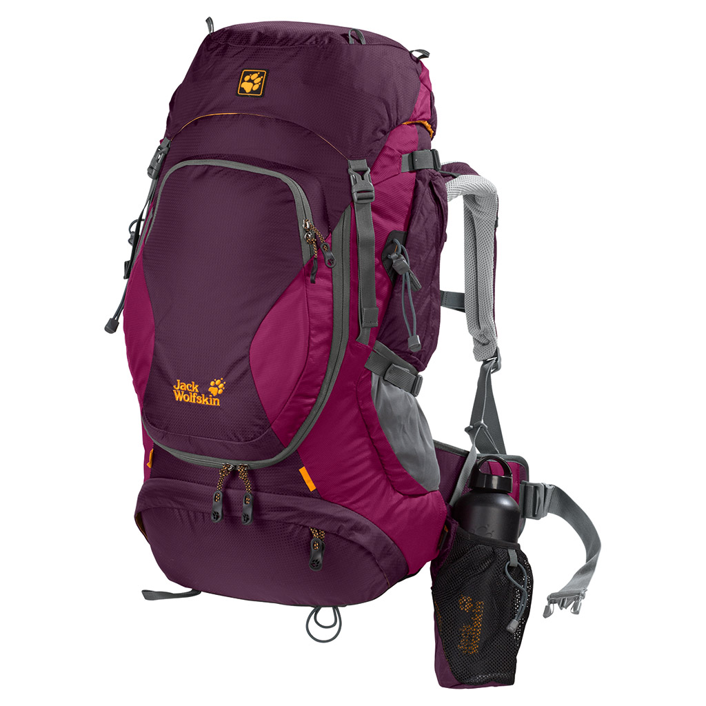 Sac à dos de randonnée Jack Wolfskin de 46 litres couleur blackberry