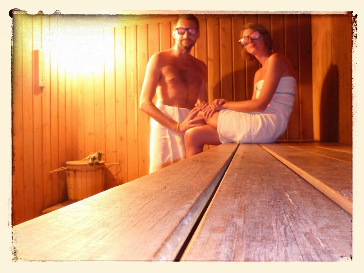 Adèle et Thomas dans le banya, le sauna russe