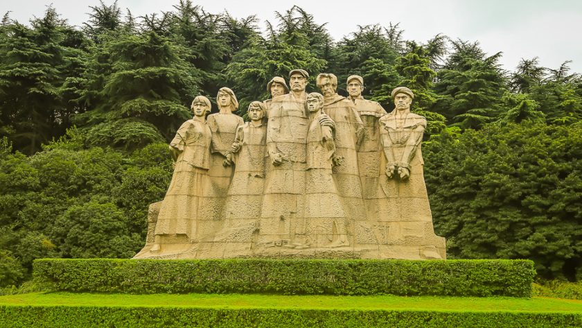 Groupe sculpté du mémorial des martyrs de Yuhuatai à Nanjing