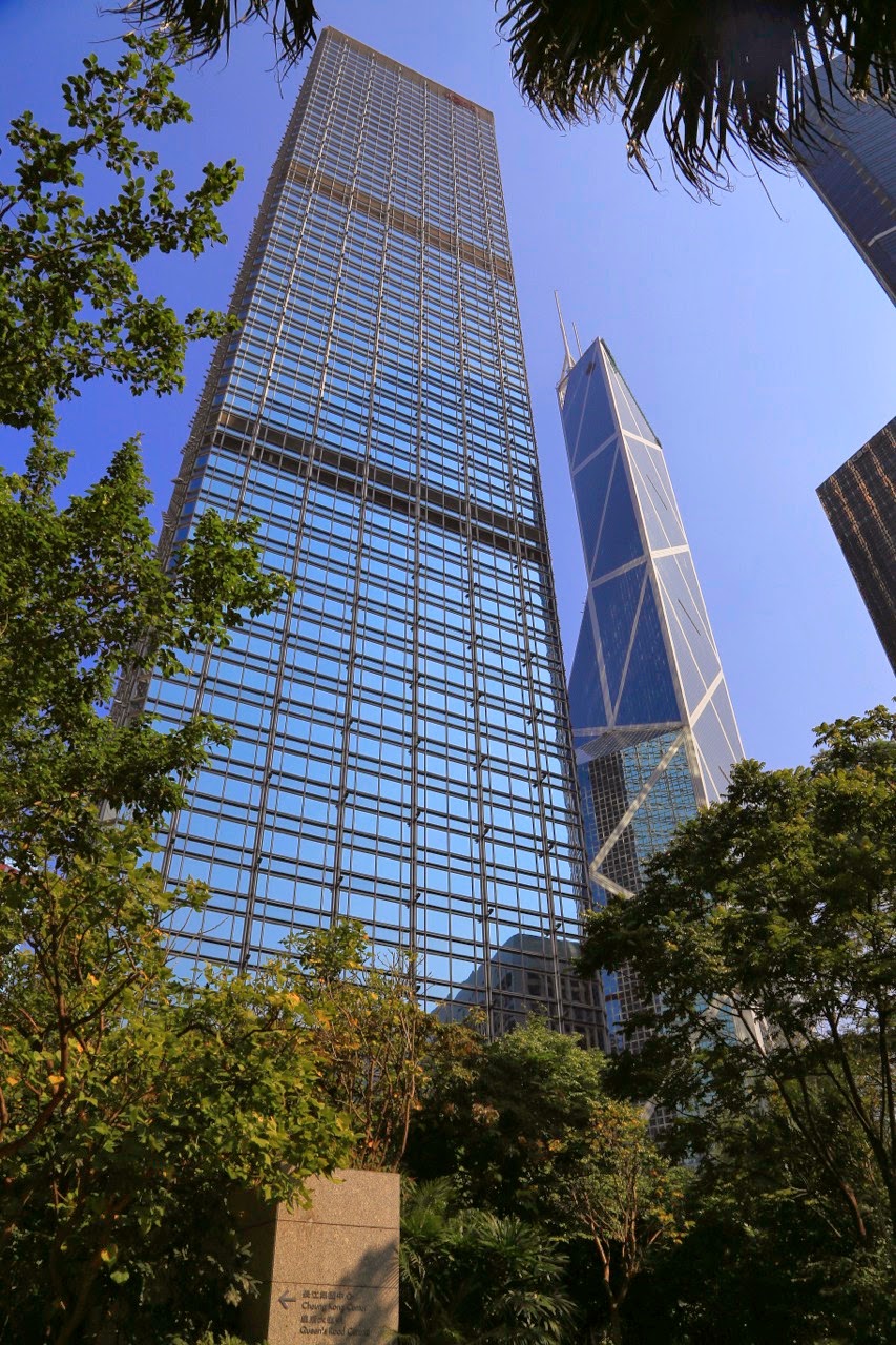 Tour de verre du quartier de Central