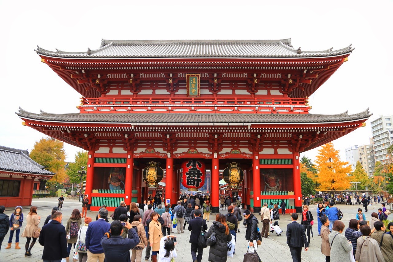 La porte Hozomon du temple Senso-ji