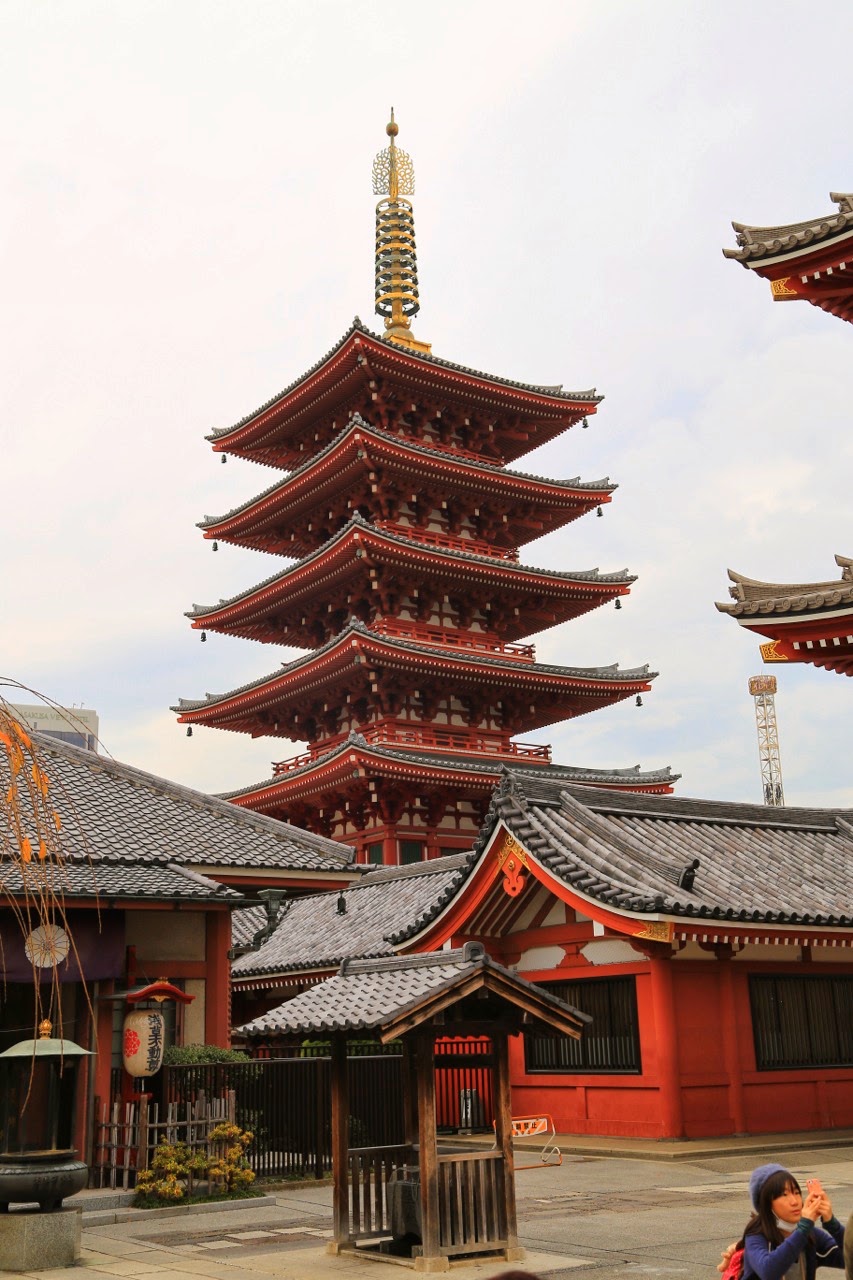 La pagode à cinq étages d'Asakusa