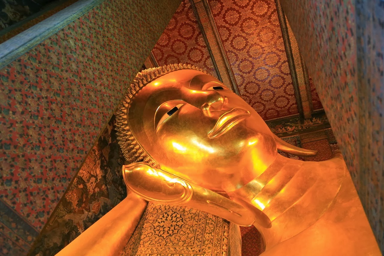 Le bouddha couché doré du Wat Pho