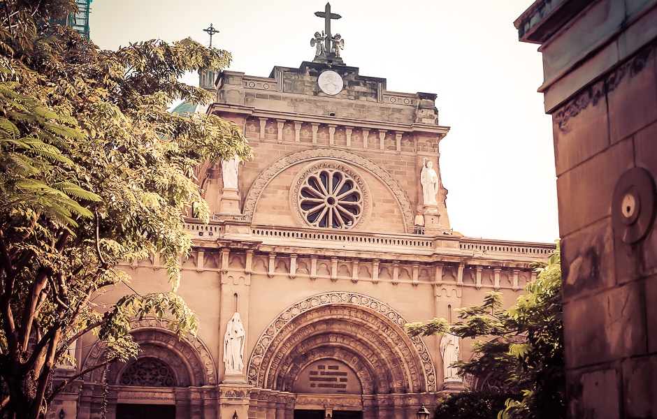La cathédrale de Manille dans Intramuros