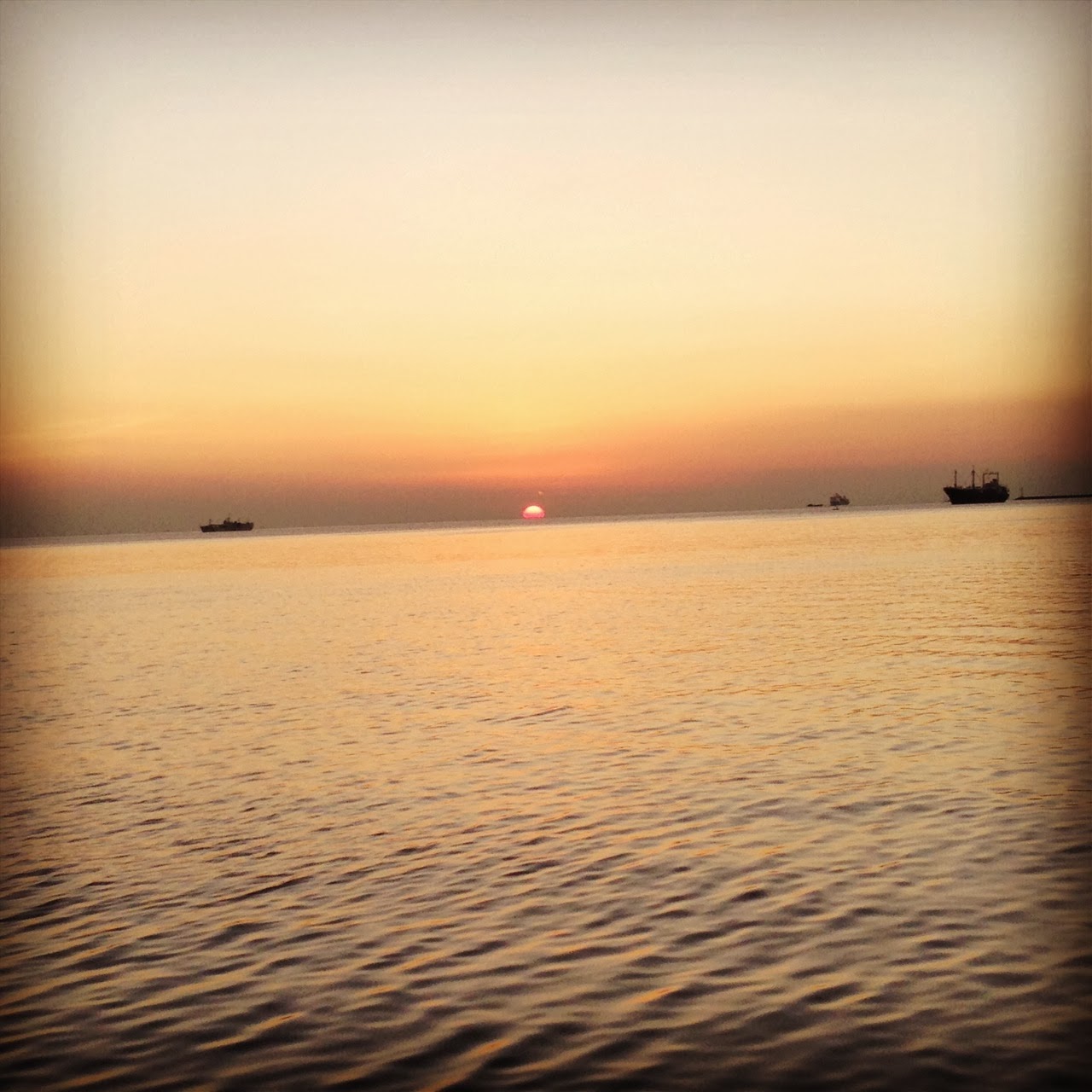 Coucher de soleil sur la baie de Manille