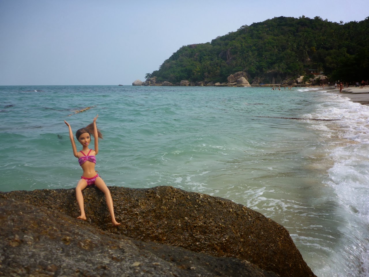 Sur les rochers de Silver Beach