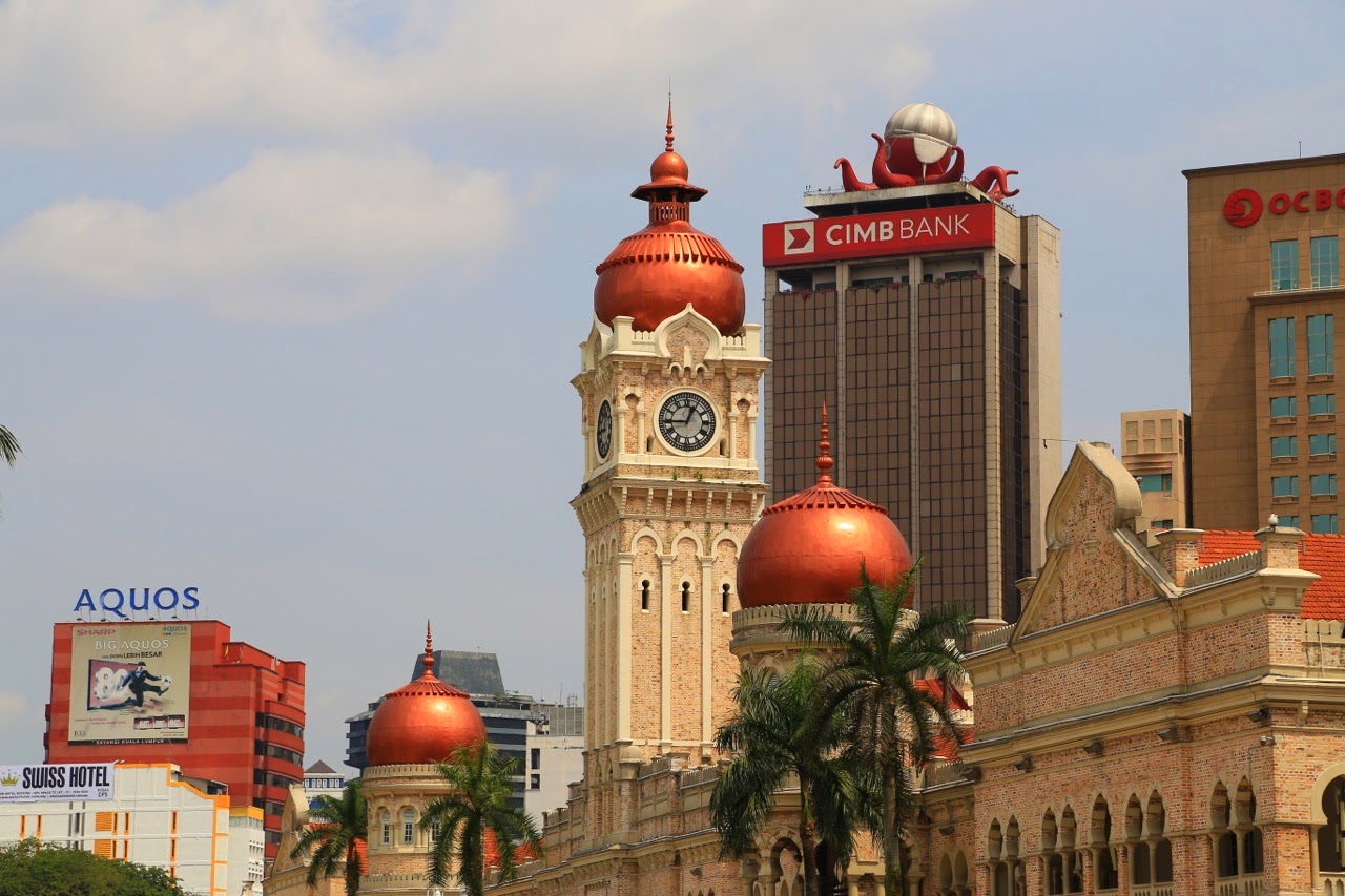 Dômes de cuivre du Sultan Abdul Samad Building