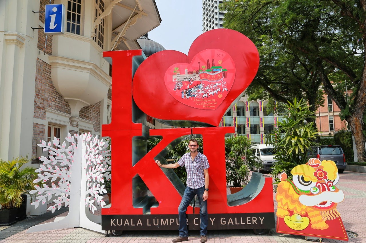 Le logo géant « I love KL » de Kuala Lumpur