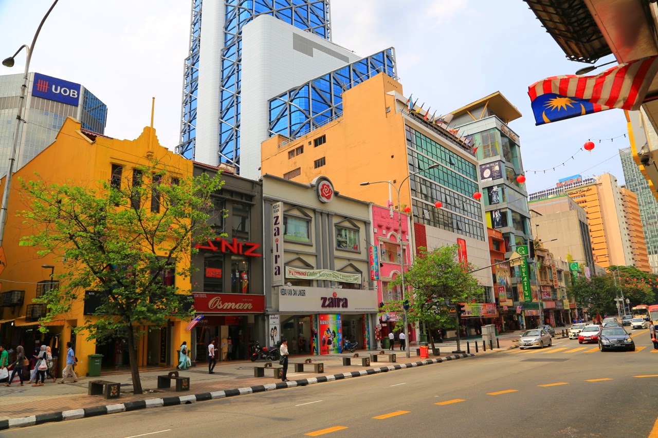 Façades colorées de Little India