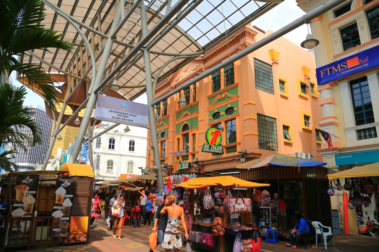 Immeubles colorés du Central Market