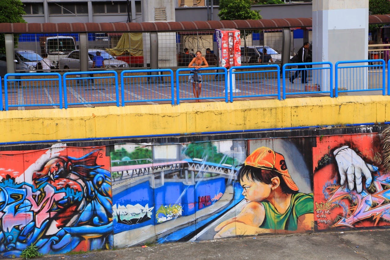 Street art sur les berges de la rivière Klang