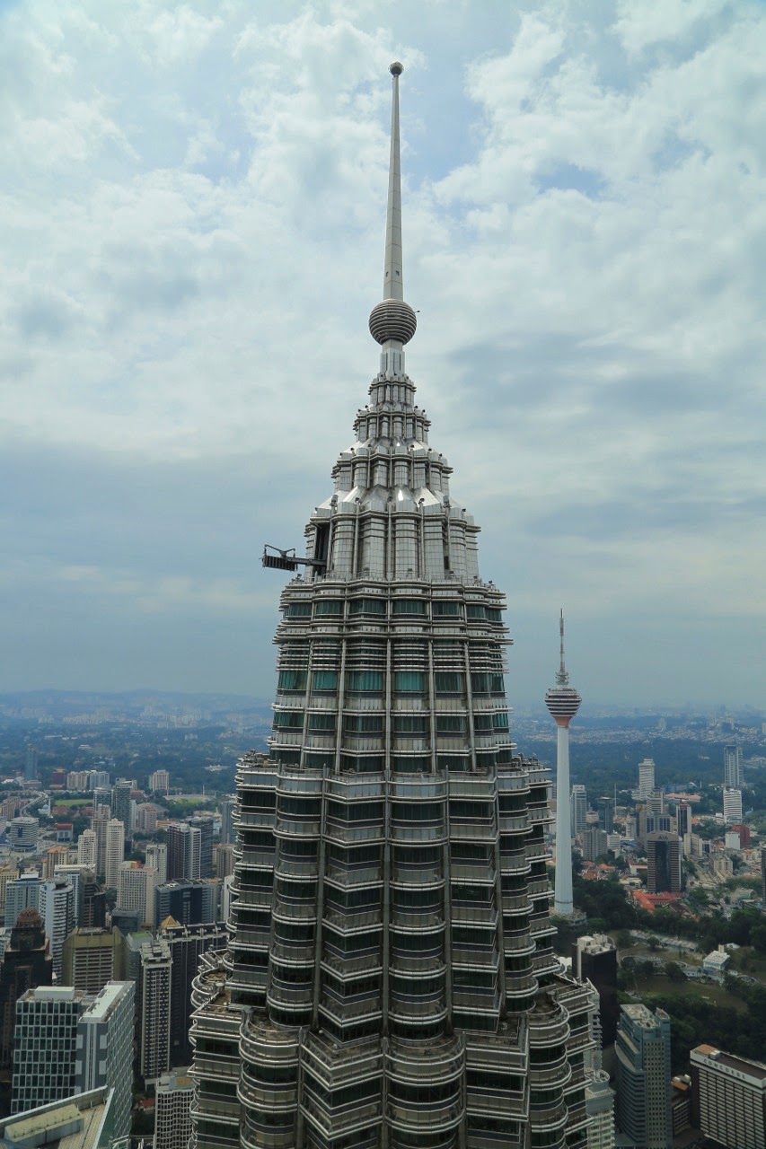 Le sommet d'une tour Petronas
