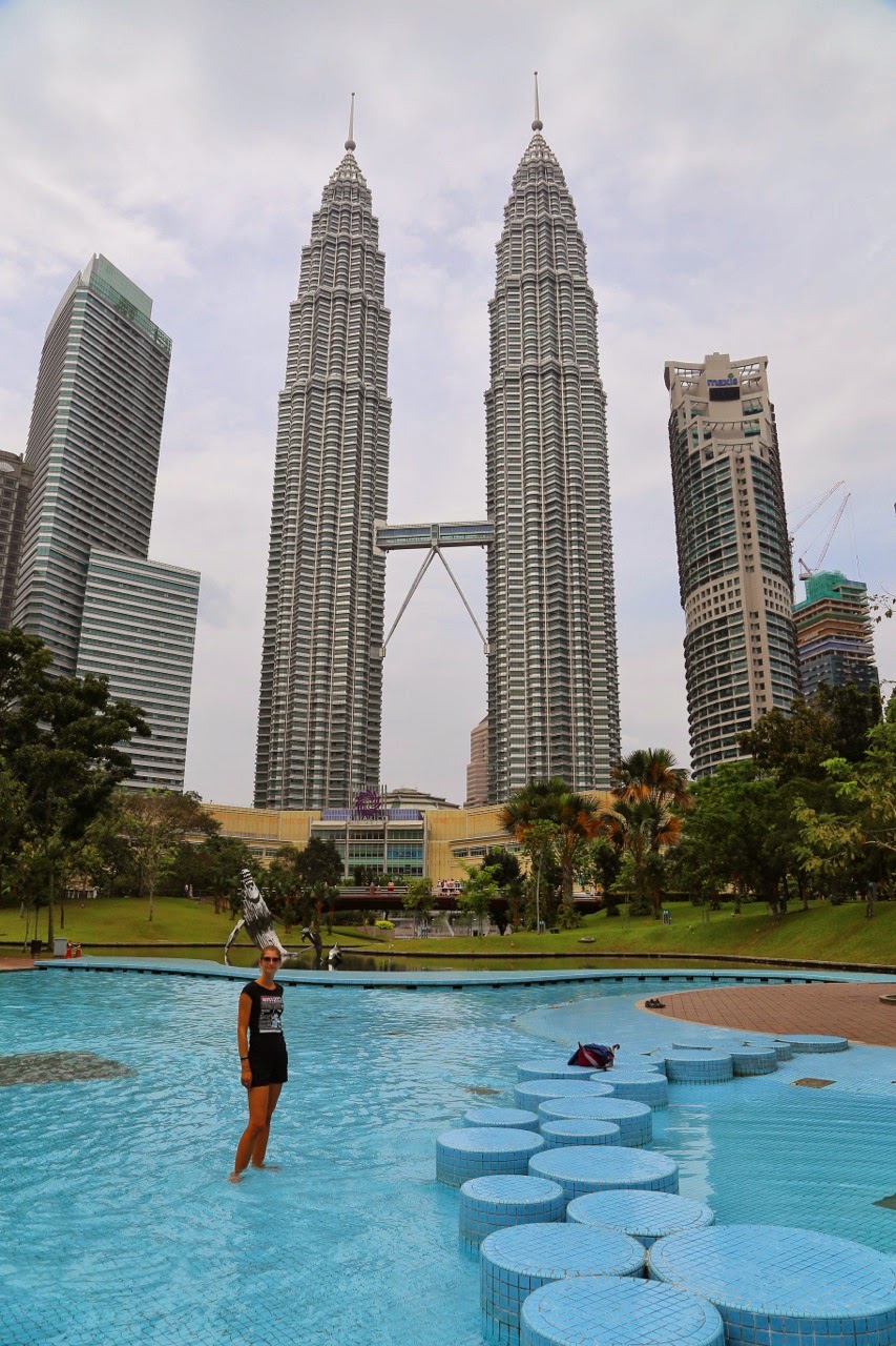 Les tours Petronas depuis le parc
