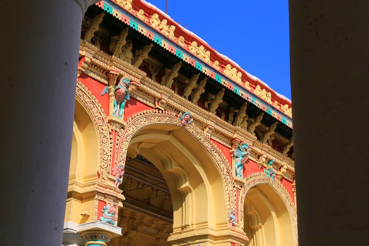 Arches colorées du Tirumalai Nayak Palace