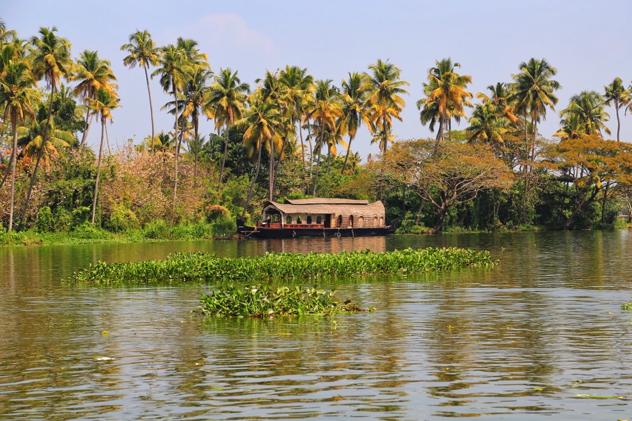 Houseboat sur les backwaters près d’Alleppey
