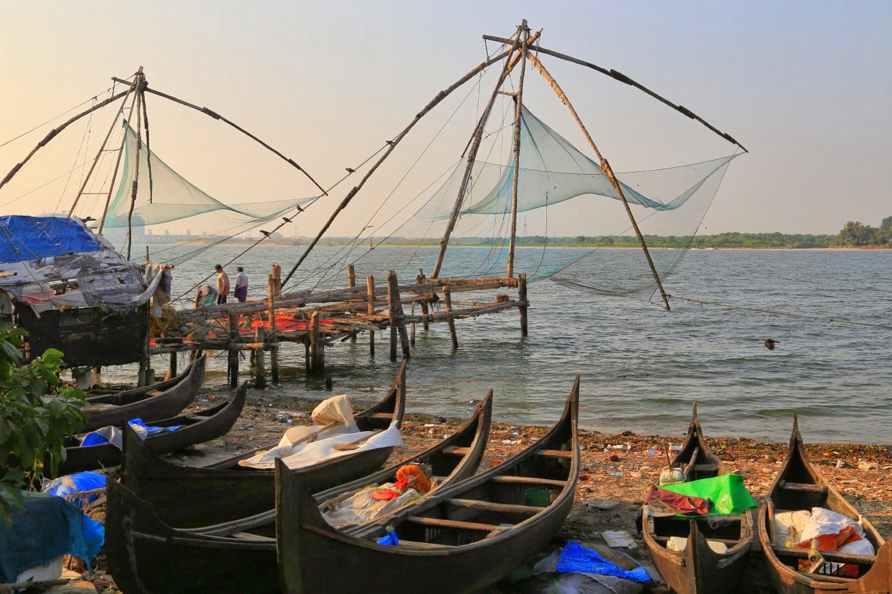 Les carrelets chinois de Fort Cochin, au Kerala
