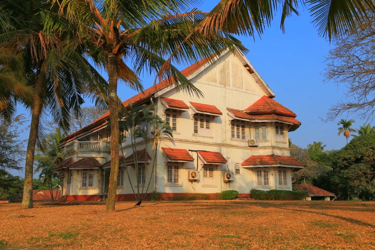 Maison coloniale sous les palmiers