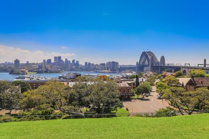 Vue sur Sydney et le Harbour Bridge depuis Observatory Hill