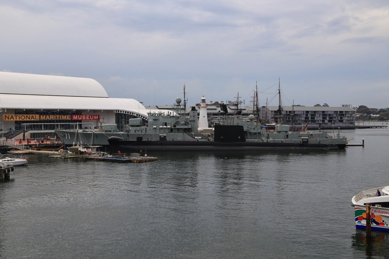 Destroyer et sous-marin du Musée national maritime