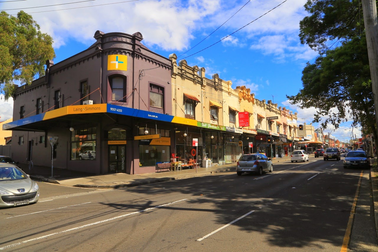 Rue commerçante de Newtown