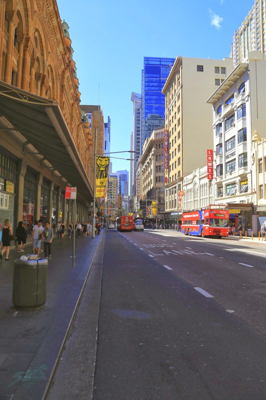 George Street et ses bus rouges