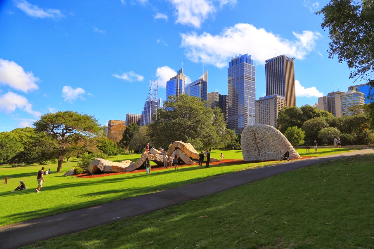 Pelouses des Royal Botanic Gardens et tours du centre