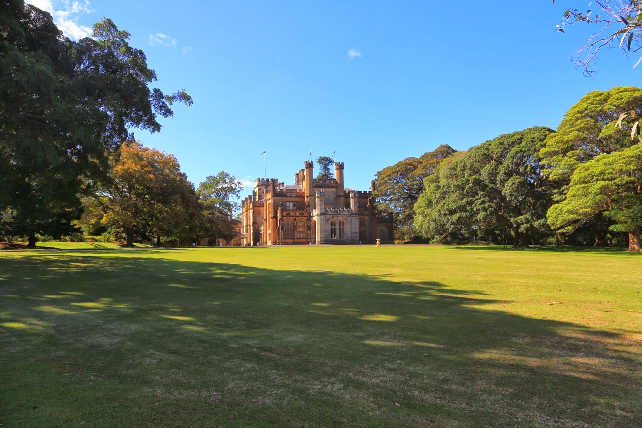 Pelouse des Royal Botanic Gardens et Conservatoire