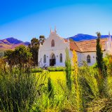 Église blanche de Franschhoek, sur la route des vins