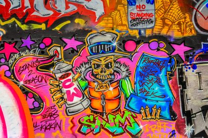 Graffiti coloré d’une ruelle de Melbourne
