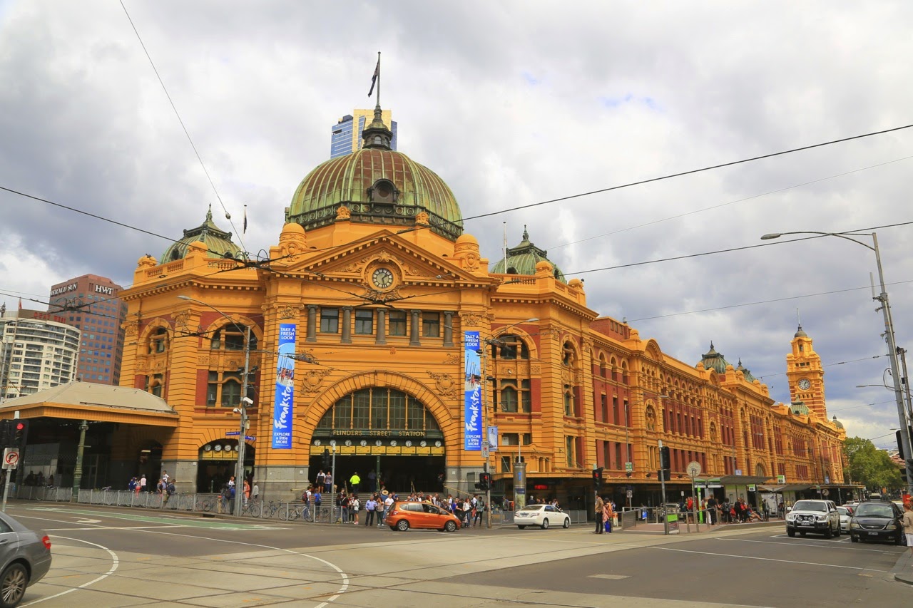 La gare de Flinders Street à Melbourne