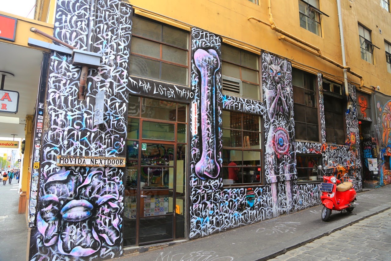 Hosier Lane couverte de graffitis