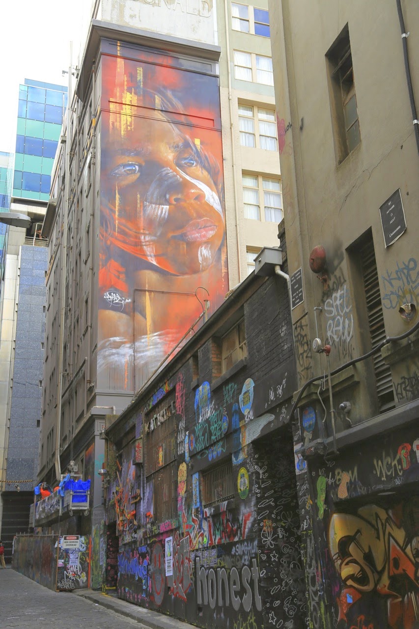 Fresque géante sur un immeuble