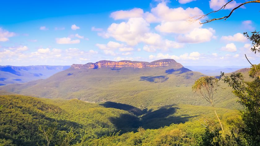 Vue sur la vallée des Blue Mountains