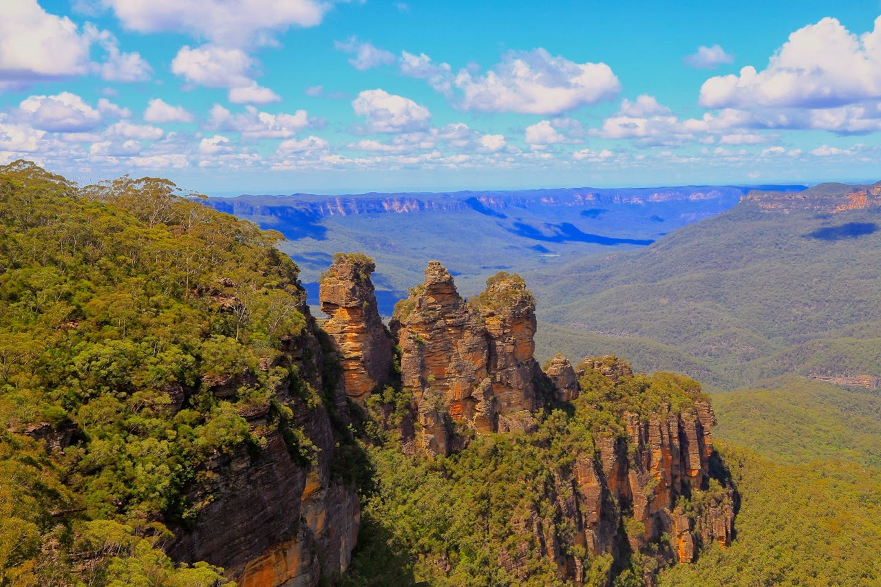 Les Three Sisters vues d’Echo Point