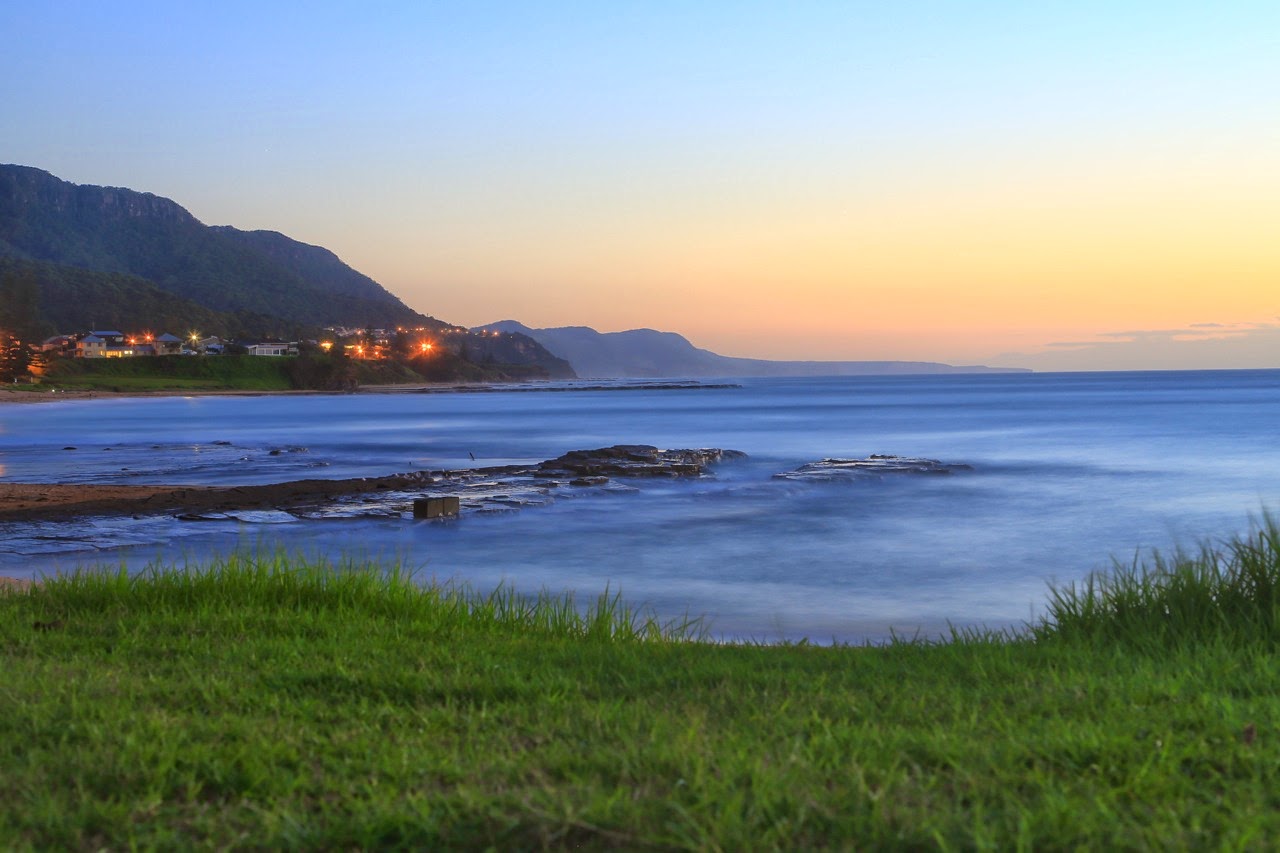 Plage d’Austinmer au lever du soleil