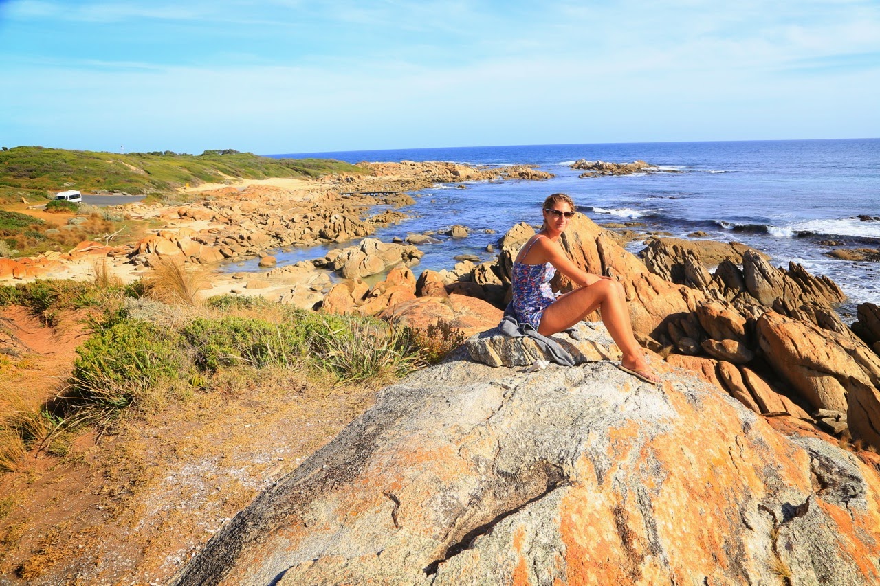 Pause sur les rochers de Cape Conran