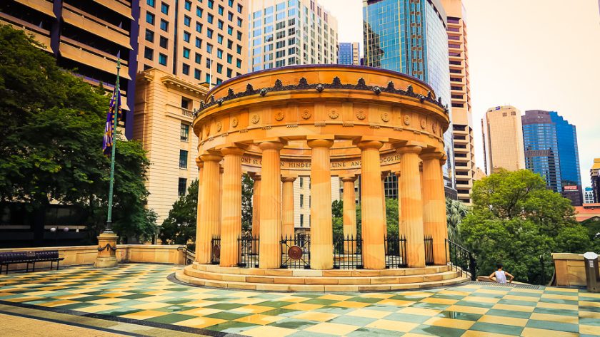 Rotonde et gratte-ciel du centre de Brisbane