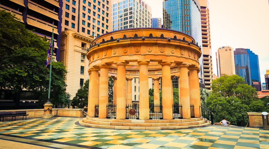 Rotonde et gratte-ciel du centre de Brisbane