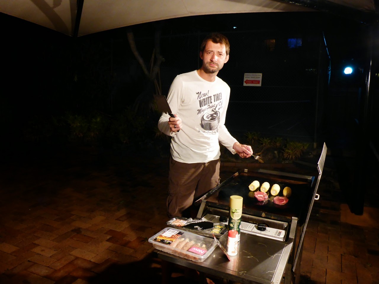 Barbecue du soir à la résidence