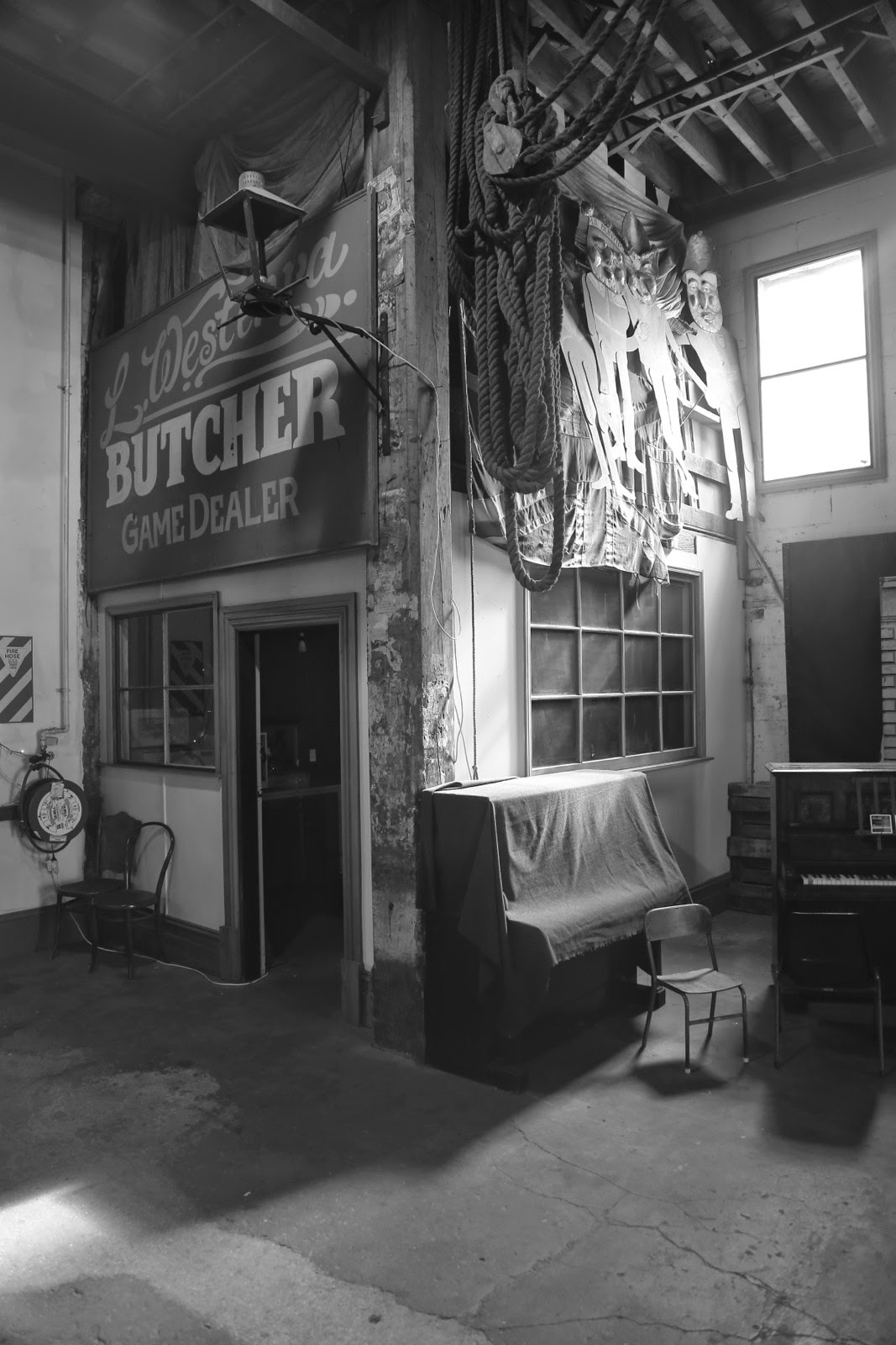 Vitrine d’une ancienne boucherie