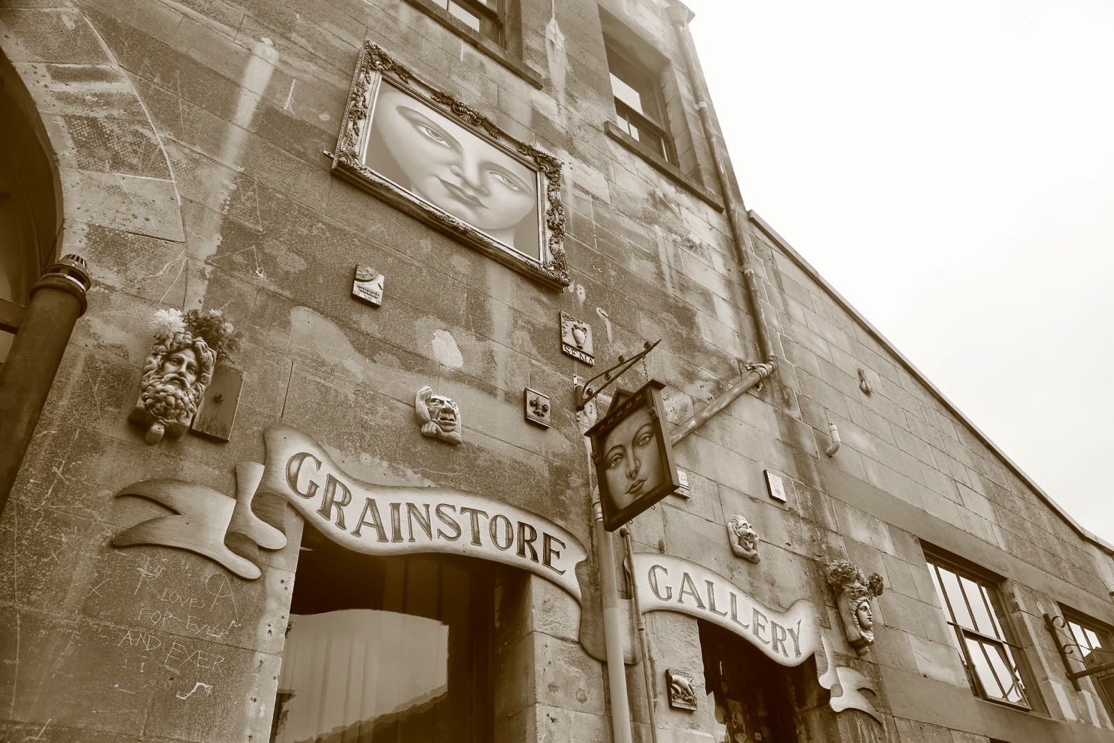 Façade d’un ancien entrepôt à grains d’Oamaru