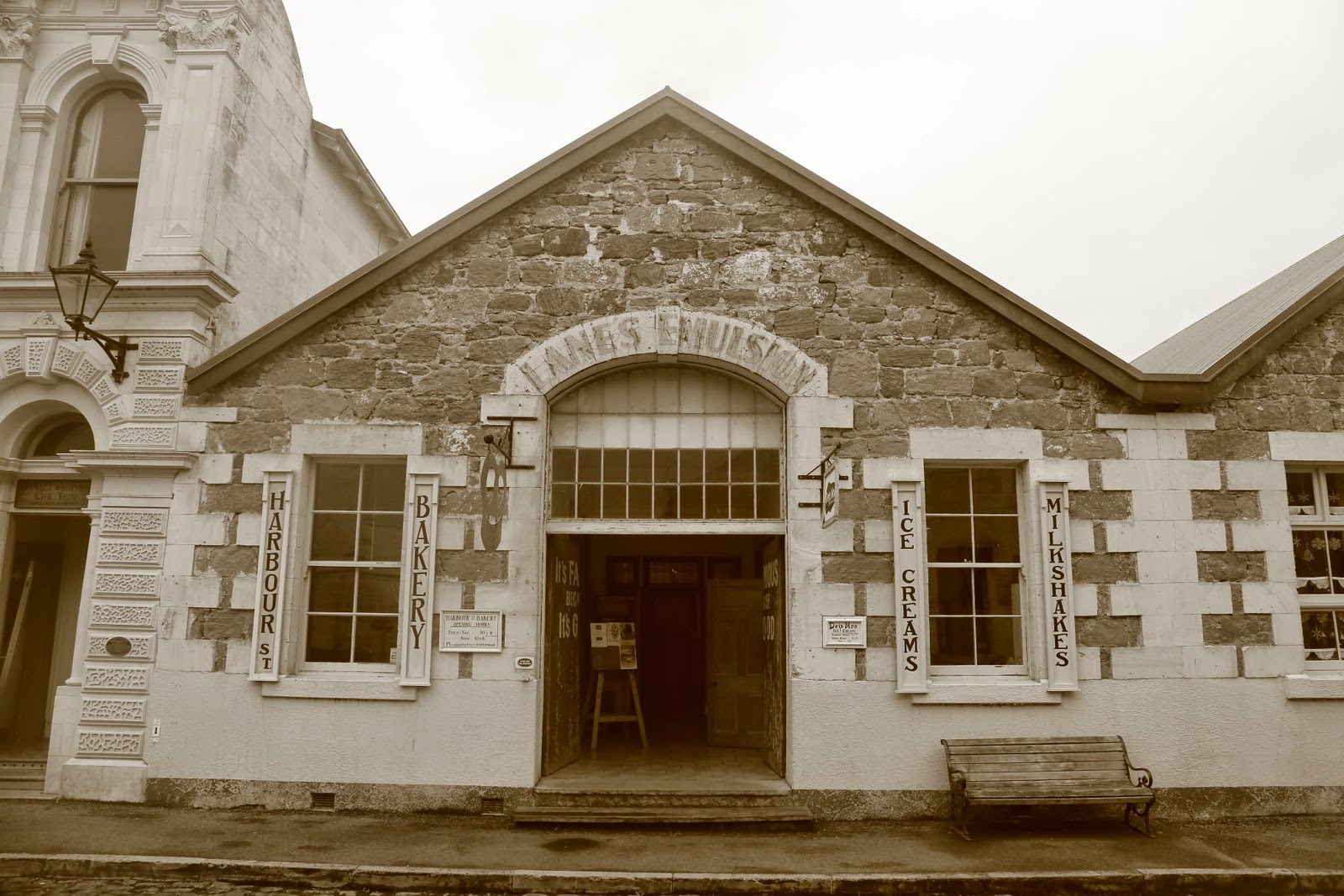 Bâtiment victorien en pierre d’Oamaru