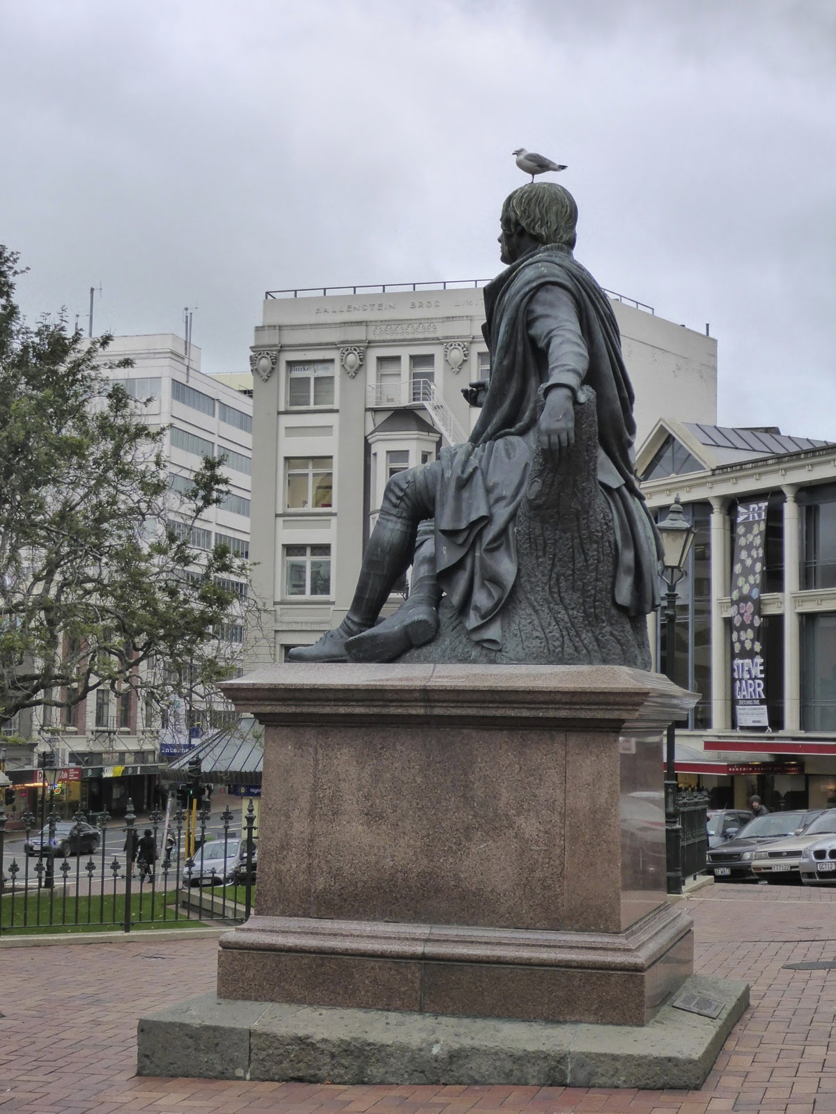 Statue dans le centre de Dunedin