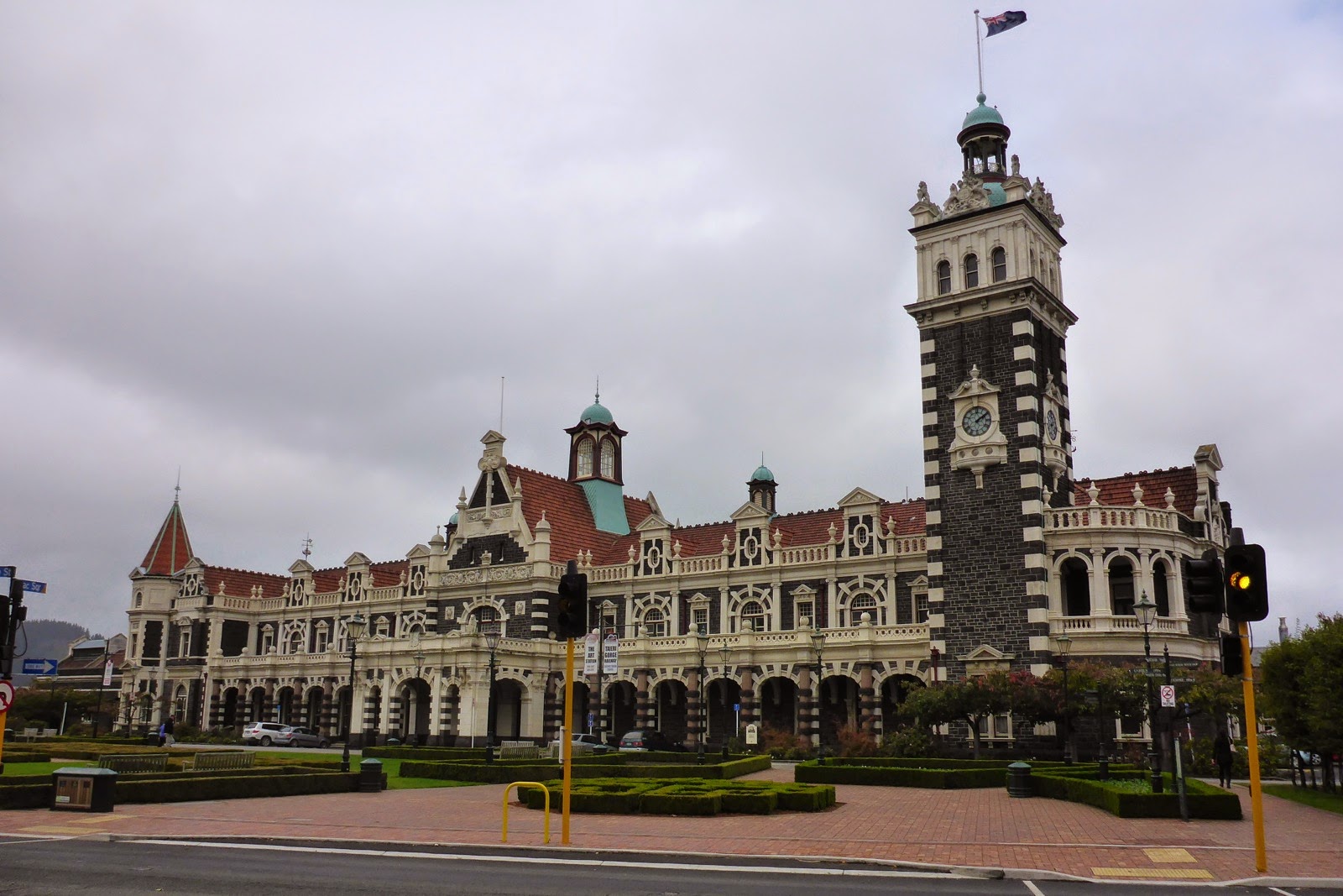 La gare de Dunedin et sa tour