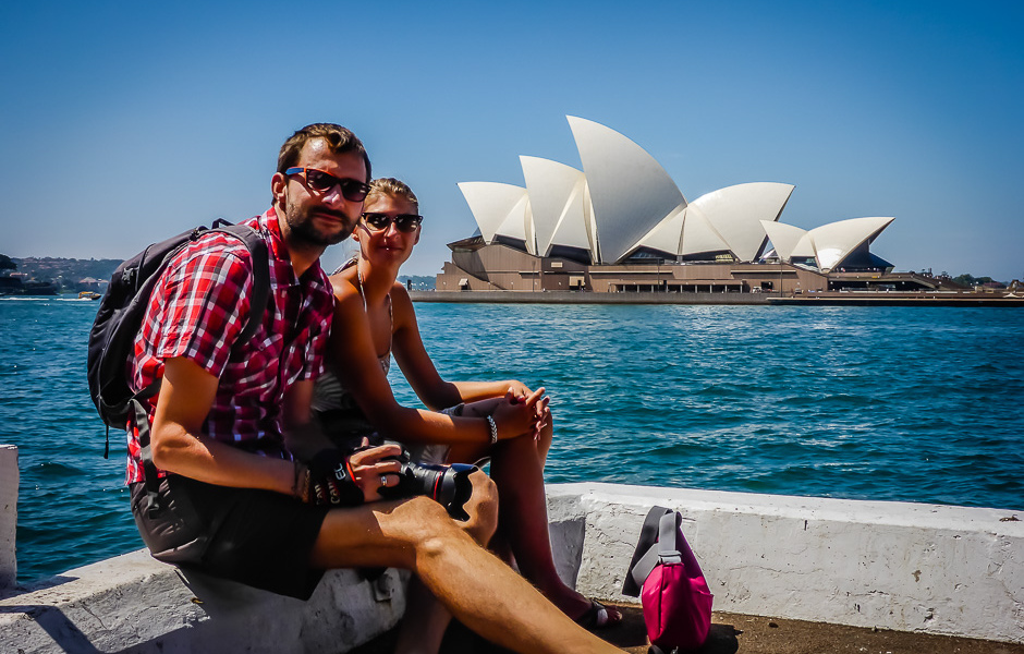 Devant l’Opéra de Sydney, en Australie