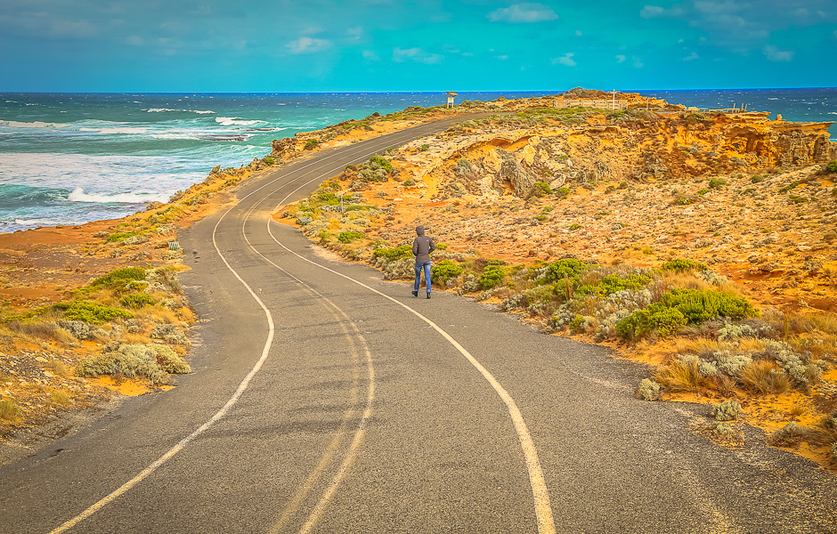 La Great Ocean Road en bord de mer