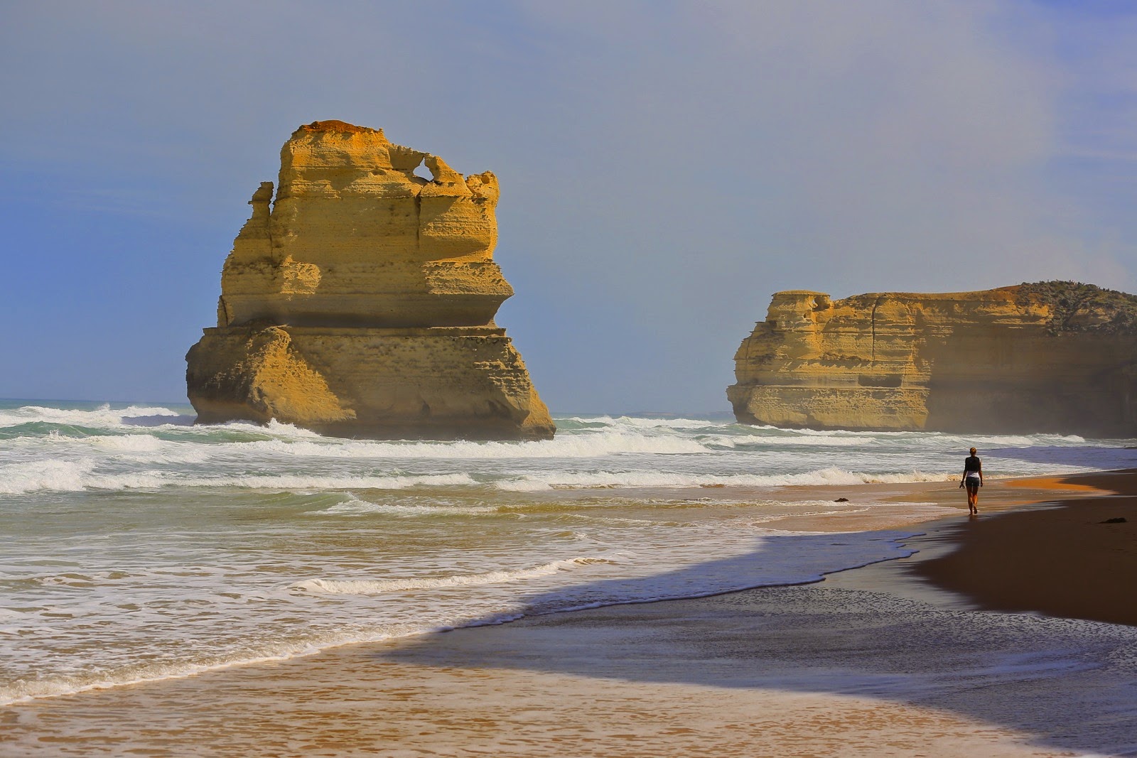 Les Twelve Apostles depuis la plage