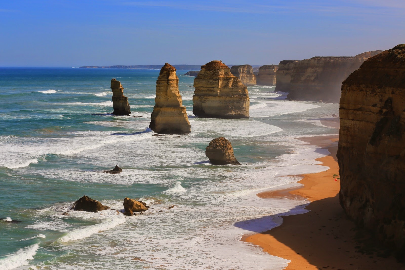 Les Twelve Apostles et la côte vus du belvédère